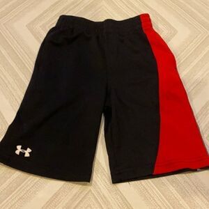 Under Armour Black, Red & Grey Boys Shorts
